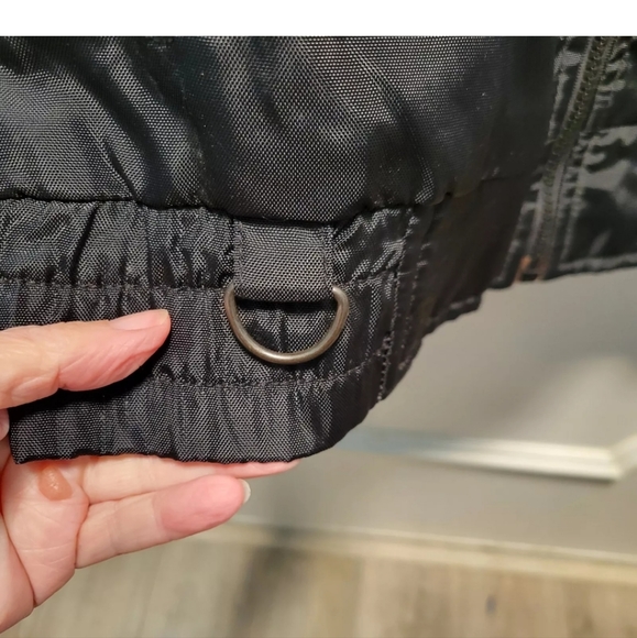 USA BD Biker Design Womens Motorcycle Jacket , Black with purple stripe, Medium, - Picture 8 of 9